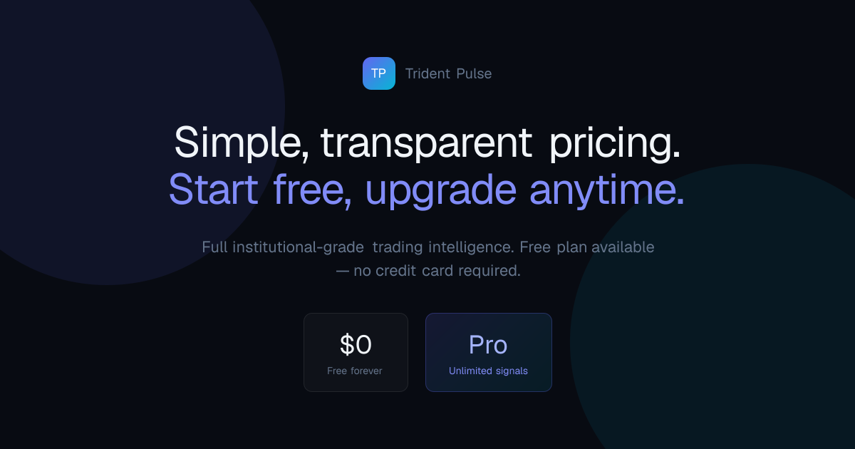 Pricing · Trident Pulse